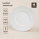 A set of ceramic sl home "Arena Blanca", d = 26.5 cm, white color