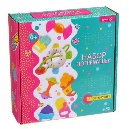A set of rattles "Sweets", 7 pcs.-9