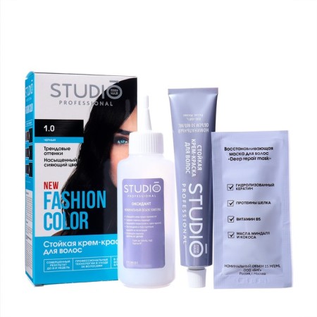 Persistent hair dye Fashion Color Studio Profeshnl, Black, 0.1, 115 ml-5