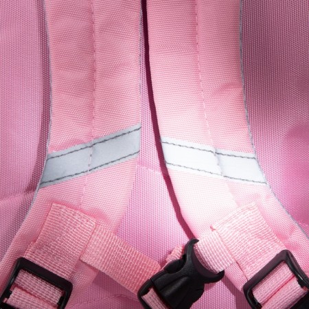 Baby backpack on lightning, reflective elements, pink color-4