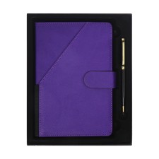 The diary of a non -section A5, 140l, cage, K/deputy, with a pen, in gift. box., purple