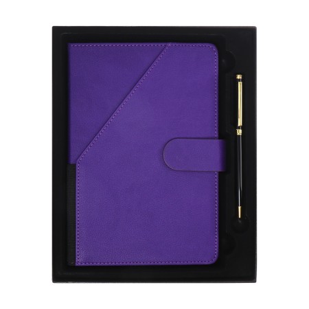 The diary of a non -section A5, 140l, cage, K/deputy, with a pen, in gift. box., purple