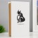 Safe-book wood, leatherette "Black cat" 21x13x5 cm