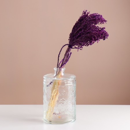 Set of dried flowers "millet", banch length 45 (+/- 6 cm), purple