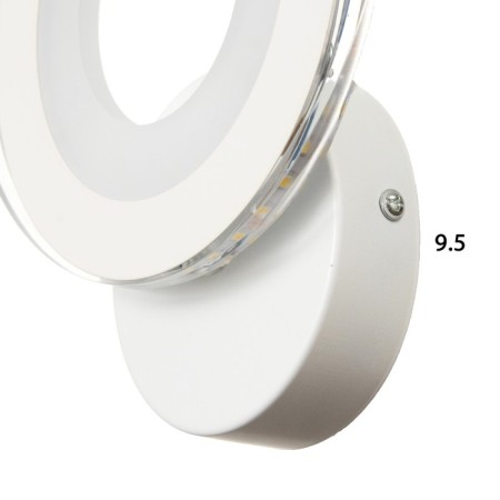 Bra "circle" LED 12W 3000-4000k white 24x19x4 cm-5