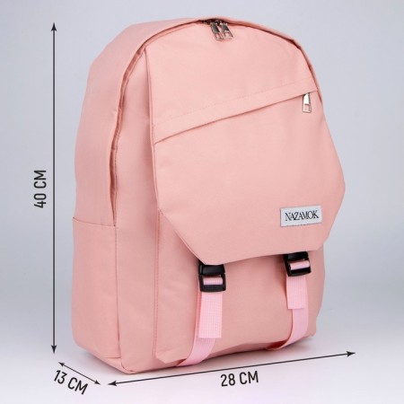School backpack nazamok, 40x28x13 cm, pink color-1