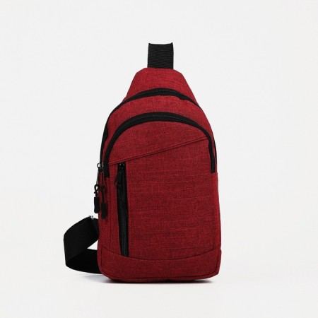 Squint bag ZFTS, textiles, burgundy color
