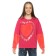 Sweatshirt for girls, height 116 cm, raspberry color