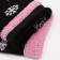 Women's socks "Snowflakes", black color, size 23-25