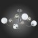 Ceiling EVOLUCE lamp. Sle220912-08. FORMAE. 8x5 watts, G9, 4000k, 79x79x38 cm, chromium color