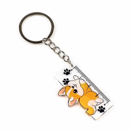 Keychain ruler for keys “love cannot be measured”, 2.4 x 10 cm-1