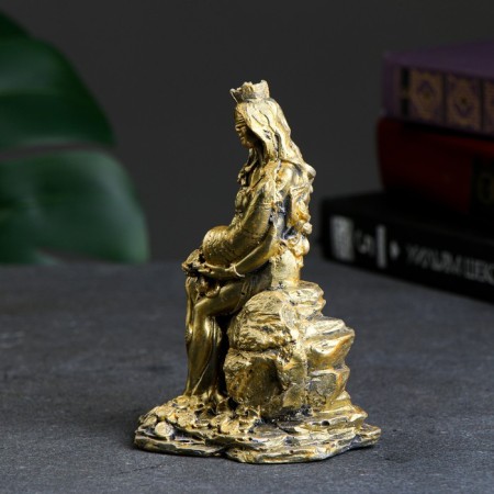 Figure "Goddess Fortune with a horn of abundance" gold, 13x8x8cm-1