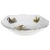 Round bernadotte salad, decor "Hunting Stories", 25 cm