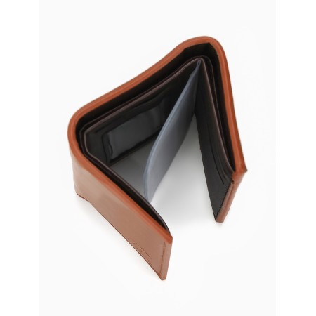 Portmone husband (3 complex) 9.5*3*11.5 cm, 3 depth, d/maps, d/coins, to the magnet, brown-1
