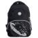 School backpack, 40 x 27 x 20 cm, Grizzly, ergonomic back, laptop department, black