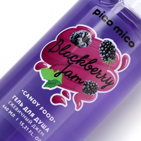 Shower gel, 440 ml, aroma of blackberry jam, Pico Mico-3