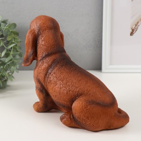 Figure "Dachshund" height 17.5 cm, width 10 cm, length 23 cm-2