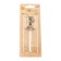 Candle in the cake on the skewer "Almaz", the number "6", champagne, 4.8x2.6 cm