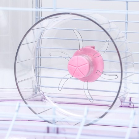 A cage for rodents with filling, 32 x 21 x 25 cm, pink-8