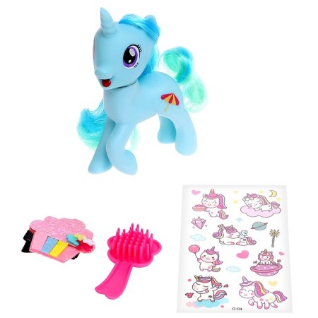 Toy "Rainbow Pony", Mix Colors-3