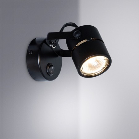 STASTE LAMP Mizar A1311AP-1BK, GU10, 50 W, 6x14x8 cm, black-2