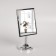 Desktop mirror, mirror surface 13 × 16 cm, silver color