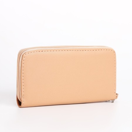 Women's wallet with lightning, beige color-1