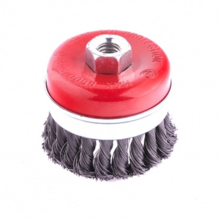 Matrix Heavy Duty Ushm brush, d = 80 mm, M14, cup, twisted wire 0.5 mm-2