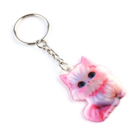 Key keychain "cat", 4 x 3.5 cm-1