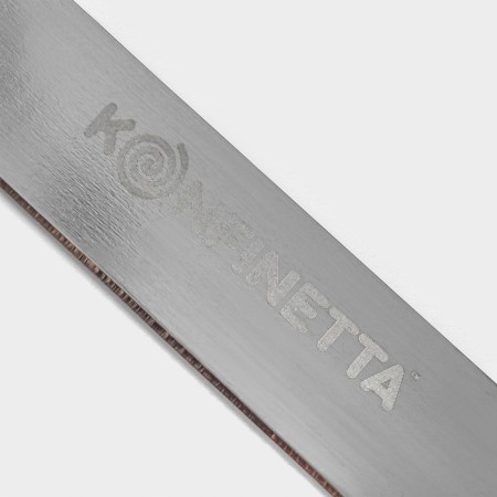 Knife for the biscuit even edge konfinetta, the length of the blade 30 cm, wooden handle-3