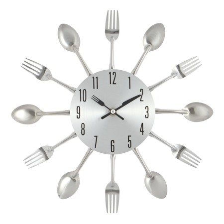 Wall clock, series: kitchen, “cutlery”, discrete move, d-31 cm, dial 13.5 cm-1