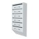 Mailing box multi -sectional, 6 sections, with the back wall, gray, Mix door