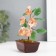 Bonsai Souvenir "Flower tree" Pink 5 flowers 7x5.2x13 cm