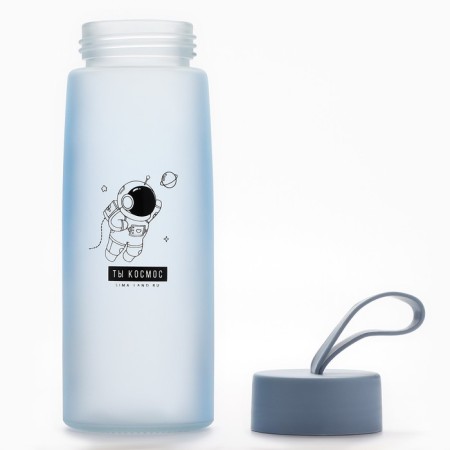 Glass bottle for water "You Cosmos", 450 ml-2