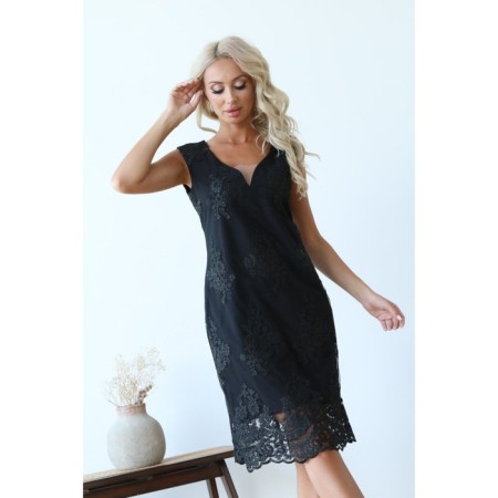 Female dress, size 52, black color-8