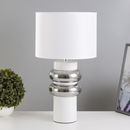 Board lamp "Landi" E27 40W Belo-chromium 25x25x46.5 cm Risalux