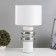 Board lamp "Landi" E27 40W Belo-chromium 25x25x46.5 cm Risalux