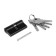 Cylinder mechanism, 60 mm, performance. Key, 5 keys, black color