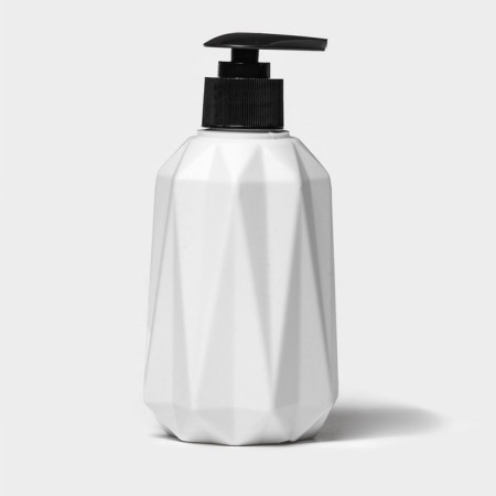 Liquid soap dispenser "City", plastic, 7 × 7 × 15 cm, white-1