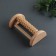 Foot massage with spikes, wooden, roller, 1 row, 14.5 × 7.8 × 4.5 cm