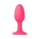 Anal plug Toyfa Popo Pleasure with a steel ball, pink, 10.5 cm