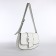 Female bag on the shoulder, white color 25*16*6 cm