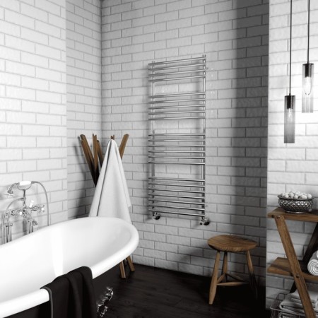 Water towel Terminus "Cremon" P22, 500x1400 mm, lower connection, chrome-2