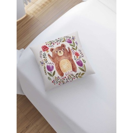 Pillowess decorative “joyful bear”, on a zipper, size 45x45 cm-1