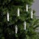 Garland “thread” 6 m with nozzles “candles on the clothespin”, IP20, dark thread, 30 LED, glow warm white, 220 V