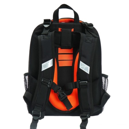 School backpack 38 x 30 x 16 cm, ergonomic back, stavia "spider", black-4