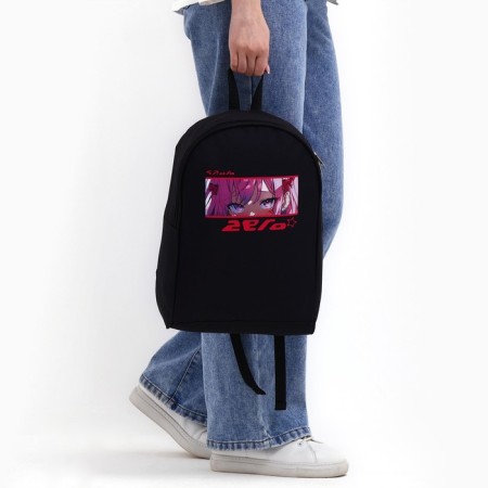 Backpack School Textile "Eye Anime", 38x14x27 cm, black color-8
