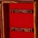 Key "millenium" wood, metal, textiles, stone, glass 5.5x17.5x22.5 cm dark