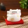 Souvenir Cote Piggy Code Ceramics "Maneki-Neko" h = 7.5 cm, white