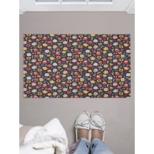 Fully rug in the hallway “Fent on Christmas”, size 45x75 cm